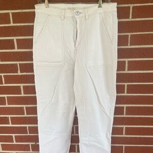 American Eagle Cream Stretch Pants